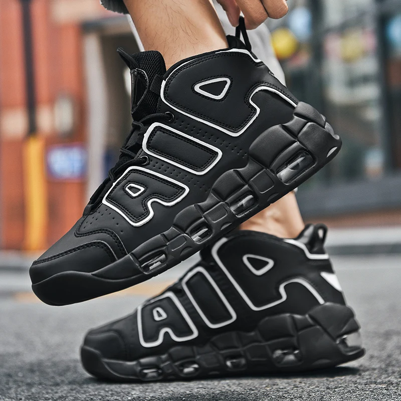New Large-sized High-top Men's Shoes, 2026,Lightweight and Anti-slip Air Cushioned Sports Running Shoes, Casual Basketball Shoes view 3