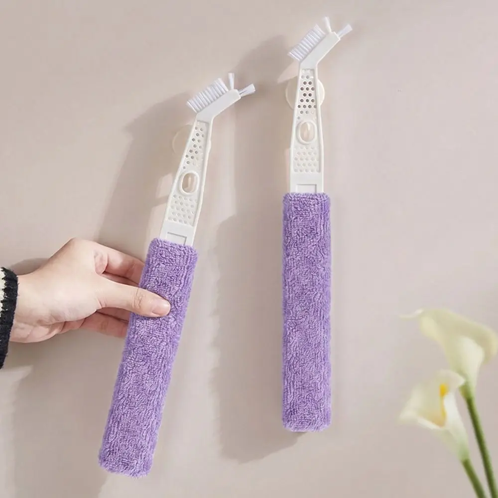 Microfiber Air Conditioner Cleaning Brush Dual Head Detachable Crevice Duster Static Adsorption Hanging Storage