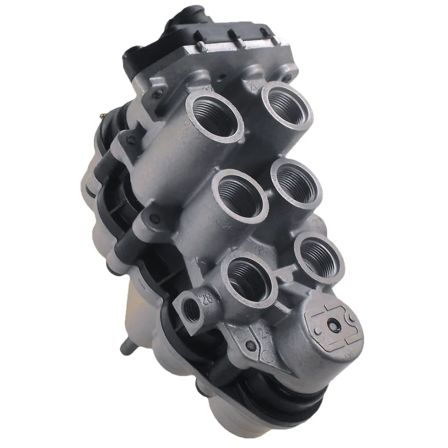 9347050050 Four Circuit Protection Valve Assembly, Heavy Commercial Vehicle Air Brake Circuit Repair Spare Part