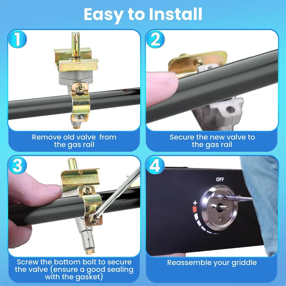 BBQ Gas Grill Valve With Automatic Igniter And Flame Thrower Sprayer Replacement For Gas Grill Valves