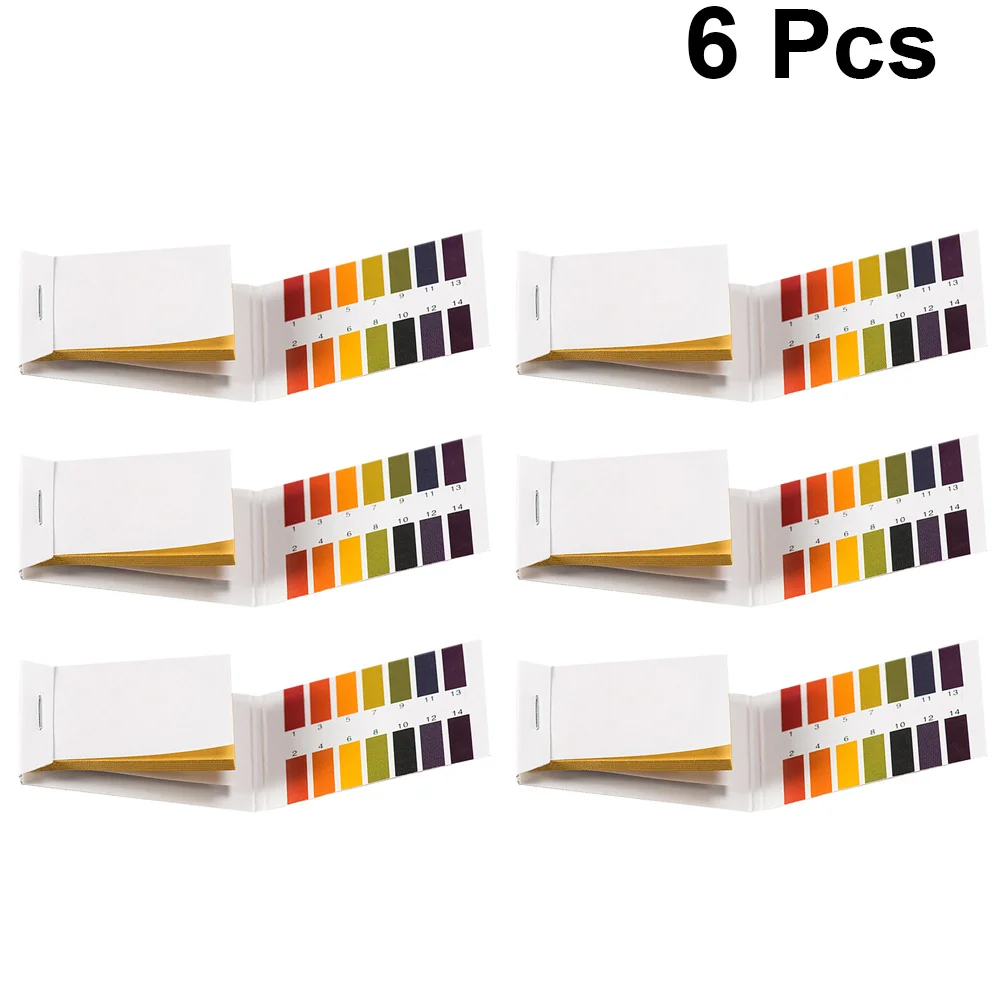 480 قطعة شرائط اختبار PH 1-14 نطاق قياس سائل سريع ودقيق عالي الدقة مخطط ألوان متضمن شرائط اختبار PH #4