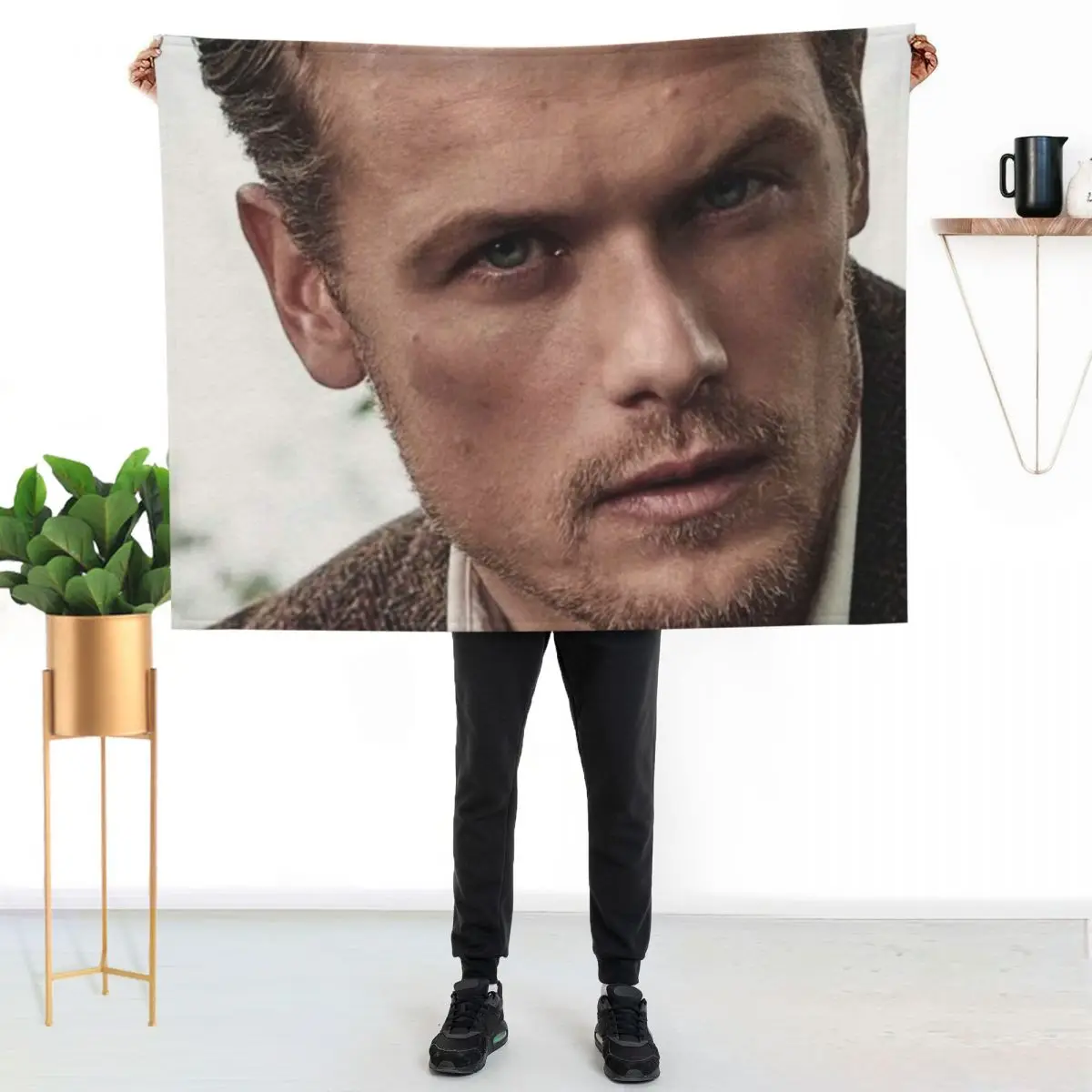 sam heughan Throw Blanket Sofa Soft Big Giant Sofa Decorative Beds blankets and throws Blankets For Baby Blankets