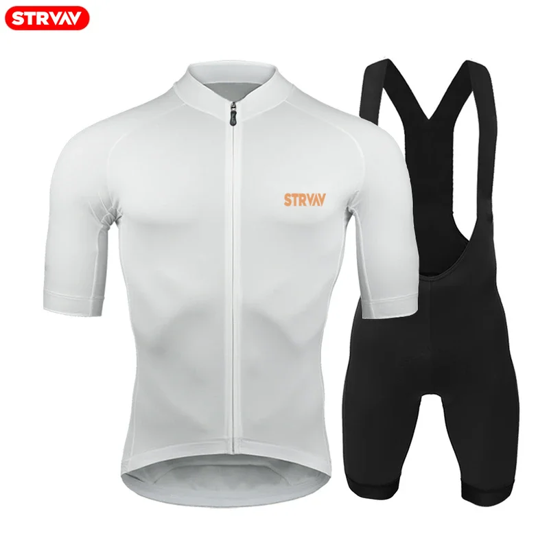 Strvav Men Summer Cycling Clothing Sets Breathable Mountain Bike Cycling Clothes Youth Ropa Ciclismo Verano Triathlon Suits