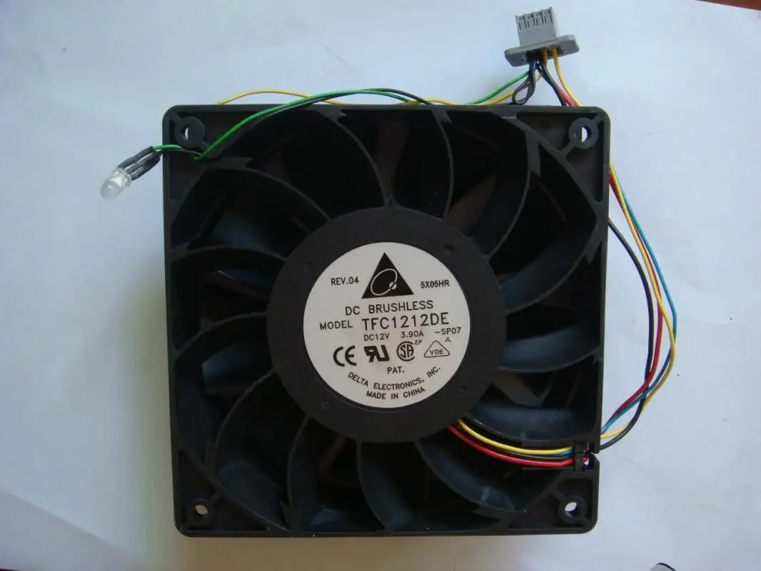 De Originele Delta 12Cm 120Mm 12038 Pwm Fan 190CMF 12V 3.9A TFC1212DE Server Case Grote Power Cooling ventilator Met 4P