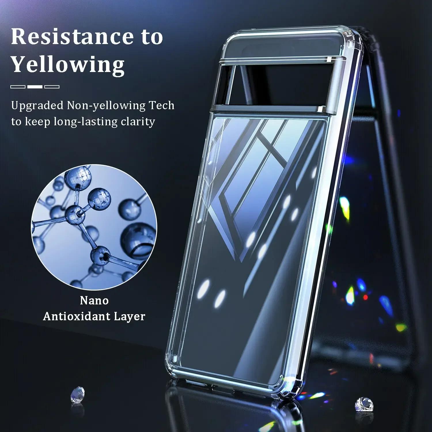 For Google Pixel 6 7 Pixel 6Pro 7Pro Transparent Case Anti-Yellowing Protective Cover Fundas Shell For Google Pixel 6A