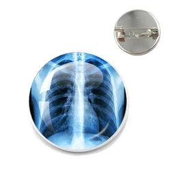 Most Beautiful Nurse Brooch Pin Stethoscope Electrocardiogram Microscope Heart Shaped Pin Nurse Doctor Backpack Broochs
