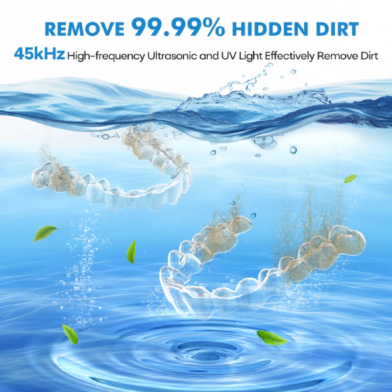 Portable Household Electric Denture Care Retainer Cleaner 200ml Rechargeable Retainer Cleaner with Custom Logo
