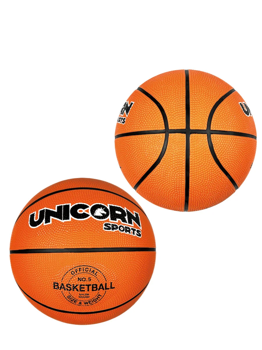 Basketball Size 4 Rainbow color for Indoor Outdoor School Game Street Ball Training Rubber Basketball