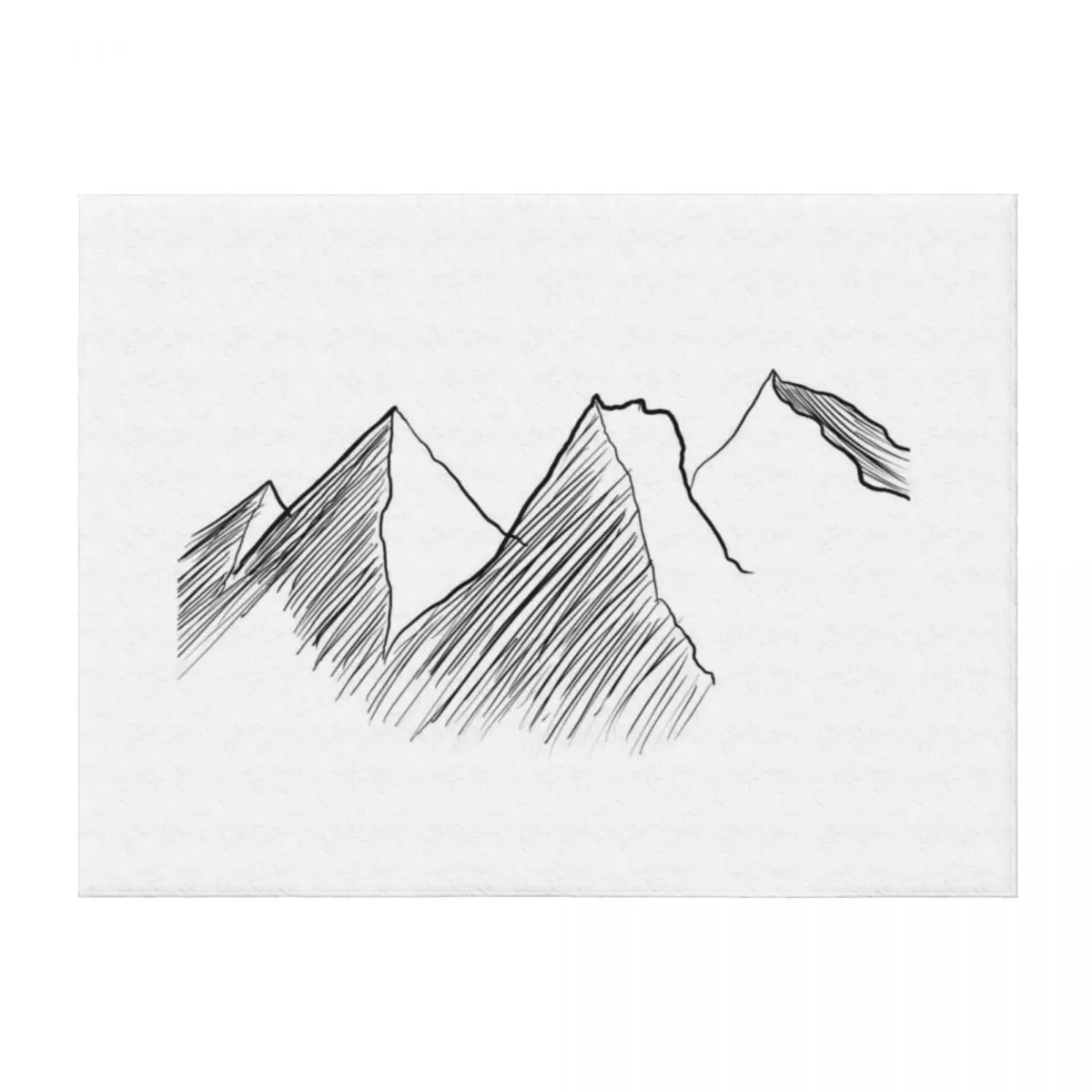 

Minimalist mountains Throw Blanket Baby Soft Plaid Loose Luxury Blankets