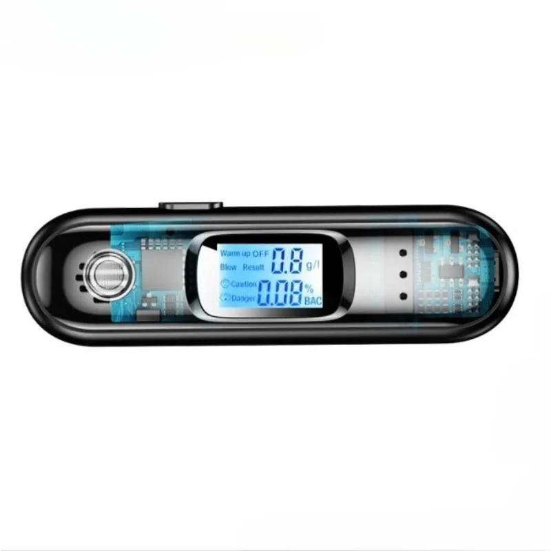 New T01 Car Portable Alcohol Tester Contactless Rechargeable Blowing Alcohol Concentration Tester