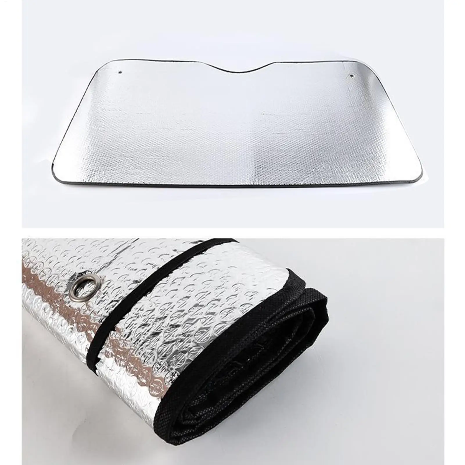Auto Truck Front Window Cover Suction Cup Foldable Car Sunshade Windshield Cover Sun and Heat Protector for Truck 220x80CM view 4