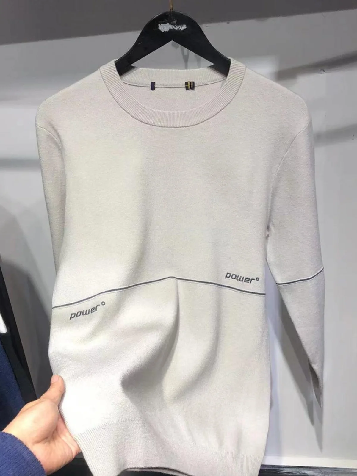 

Облегающий круглый трикотаж Ne Long Sve, простой дизайн, осенне-зимний свитер, молодежный повседневный свитер из смеси хлопка, деловой повседневный свитер