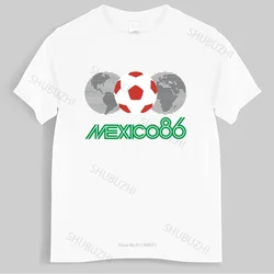 Mens luxury cotton T shirt Mexico 86 T-Shirt Cotton 1986 men's top tees Loose tops for him plus size teeshirt