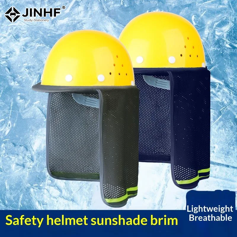 Safety Helmet Sunshade Panel Construction Site Sunshade Hat Breathable Wide-brimmed Cap Curtain Building Construction Sun Hats