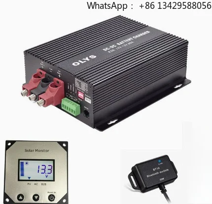 12V 12-60A DC-DC Smart Battery Charger with Bluetooth Monitor for Dual Battery RV & Off-Grid, Temp-Compensated