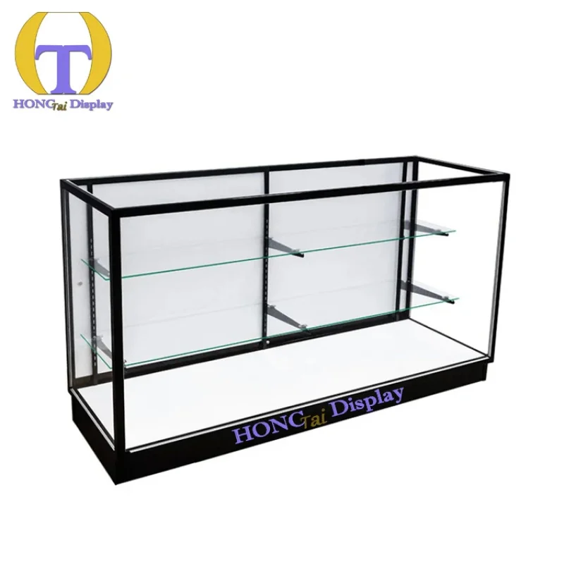custom.Customized Glass Show Cases Hot Sale Wooden Base Smoke Display Showcase