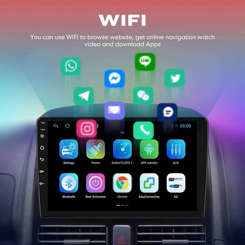 Android12 Car Radio Auto 8 Core 4+64G Din 9