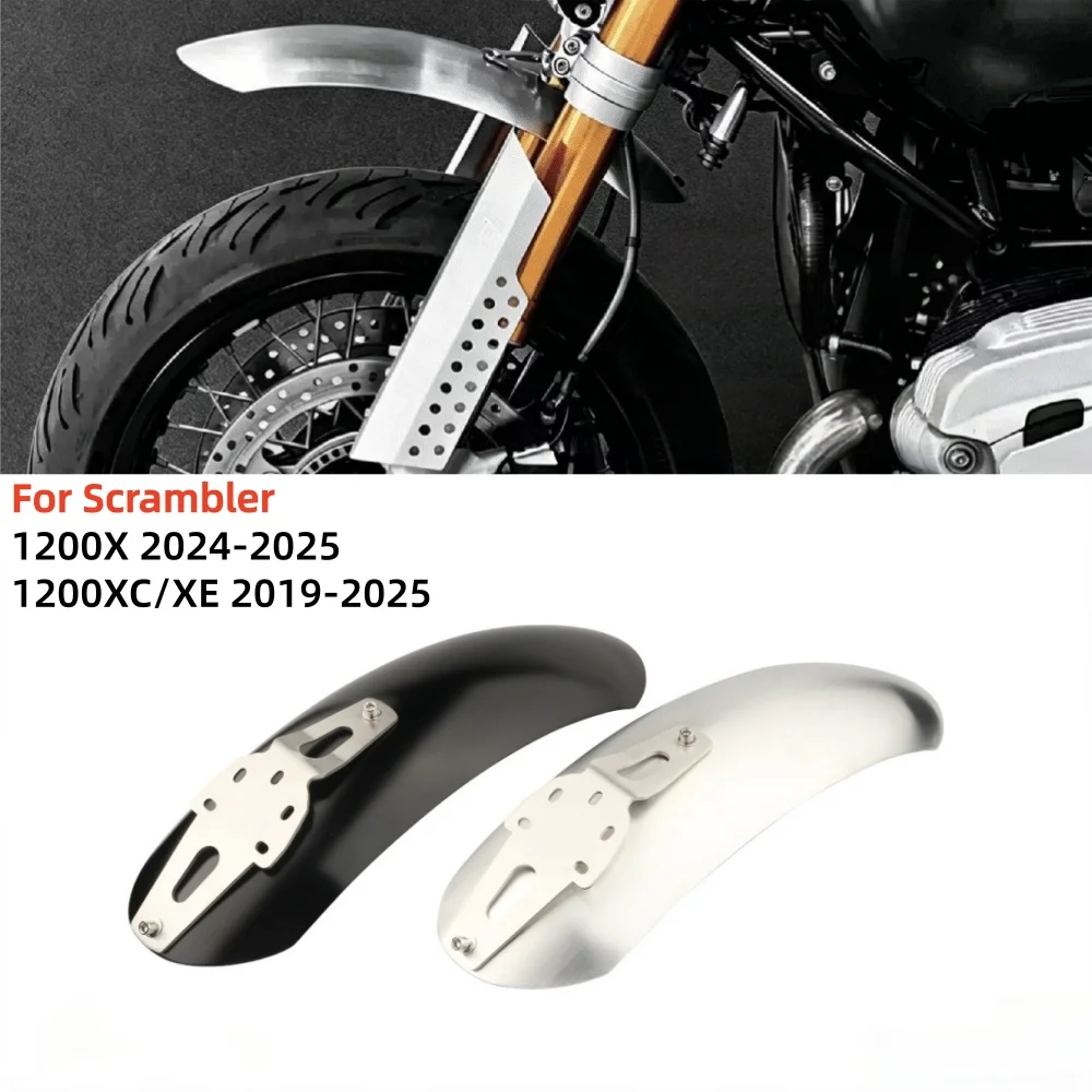For Scrambler 1200X Scrambler 1200XE/XC 2019-2025 Motorcycle Front Mudguard High Mounted Fender Splash Guard Accessories