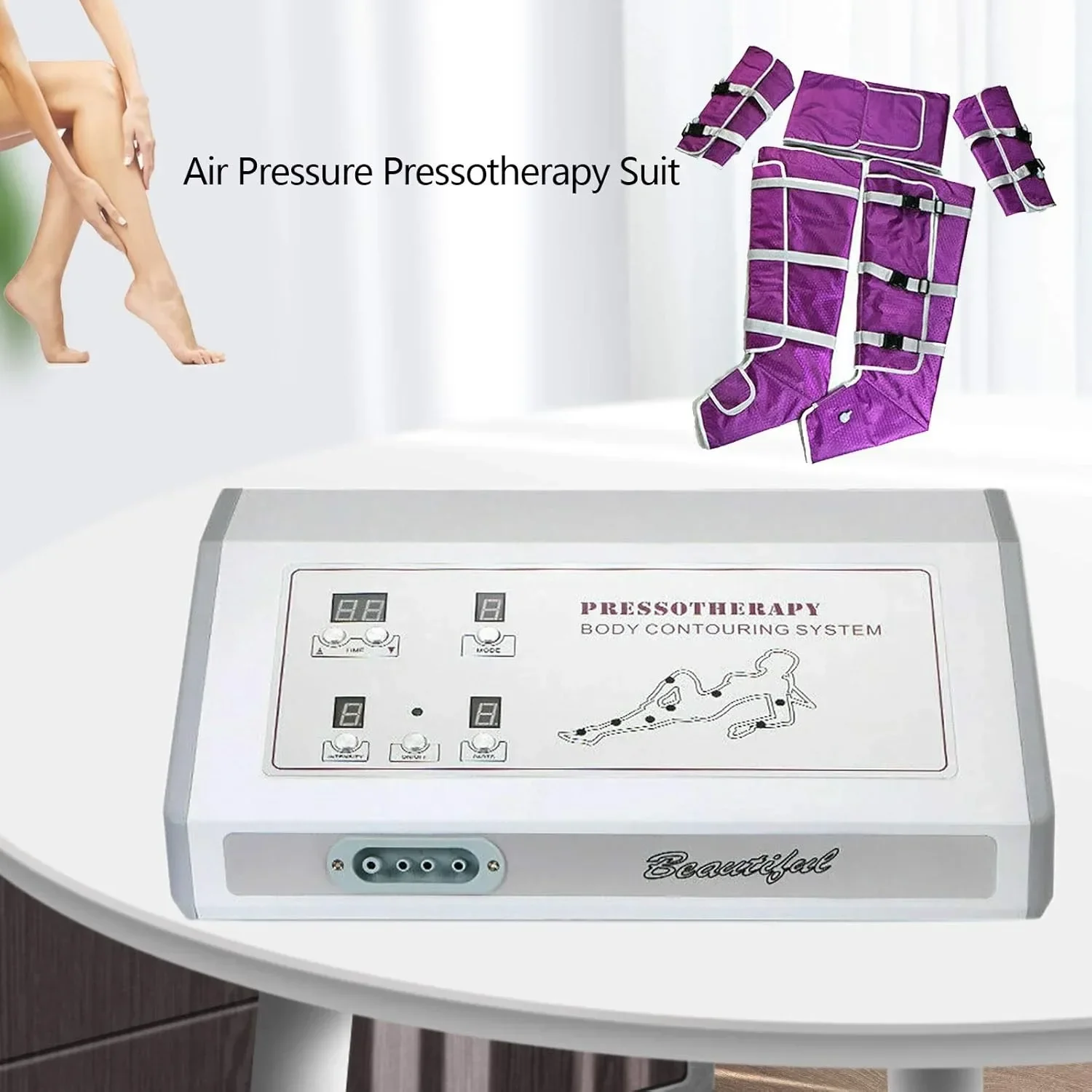 

110V Pressotherapy Massager Air Pressure Machine Slimming Suit Body Slimming Beauty Massager