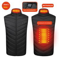 USB Heated Vest for Men and Women 2-Zone Heating Electric Warm Vest Lightweight Thermal Heated Jacket Smart Heating Winter Work