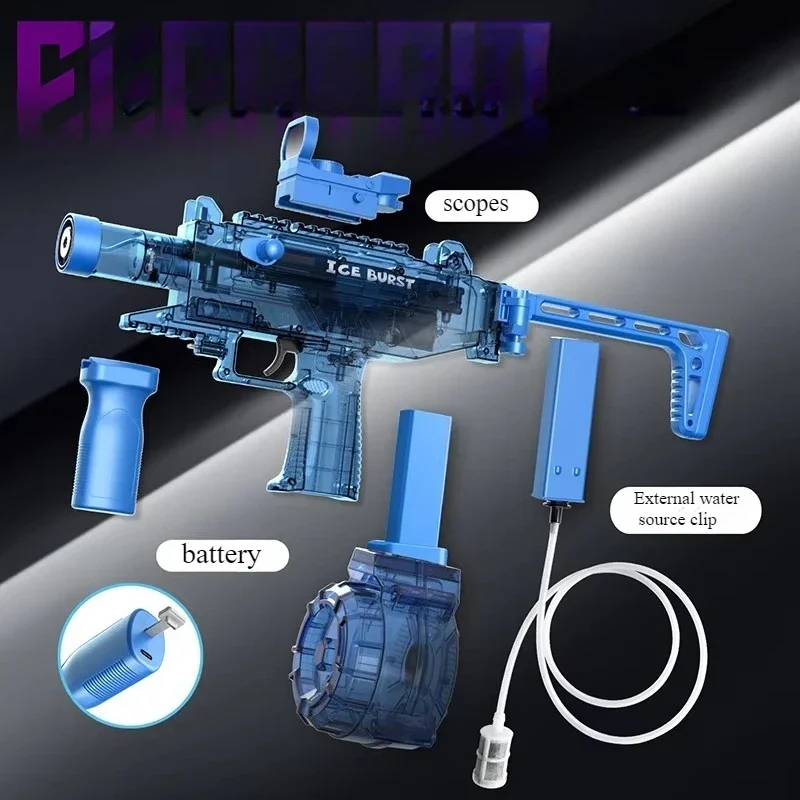 Electric Water Gun Toy with LED Sight Automatic UJ1 Rapid Fire Water Pistol Spray Blaster Pool Outdoor Toys for Boys Adult Gifts - Image 2