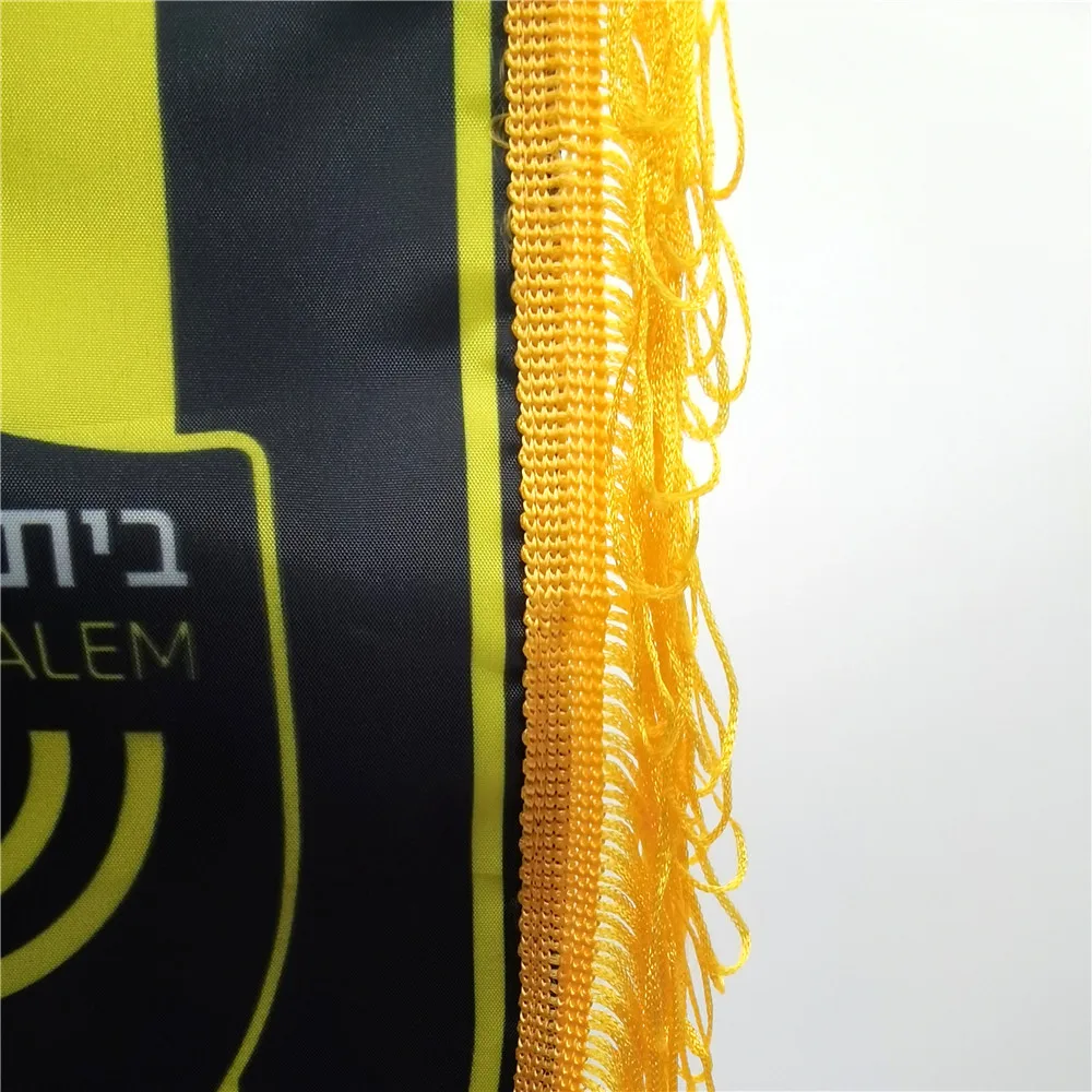 لافتة علم معلقة من Beitar Jerusalem، زينة عيد الميلاد مزدوجة الجوانب، هدية لافتة علم معلقة للعائلة #3