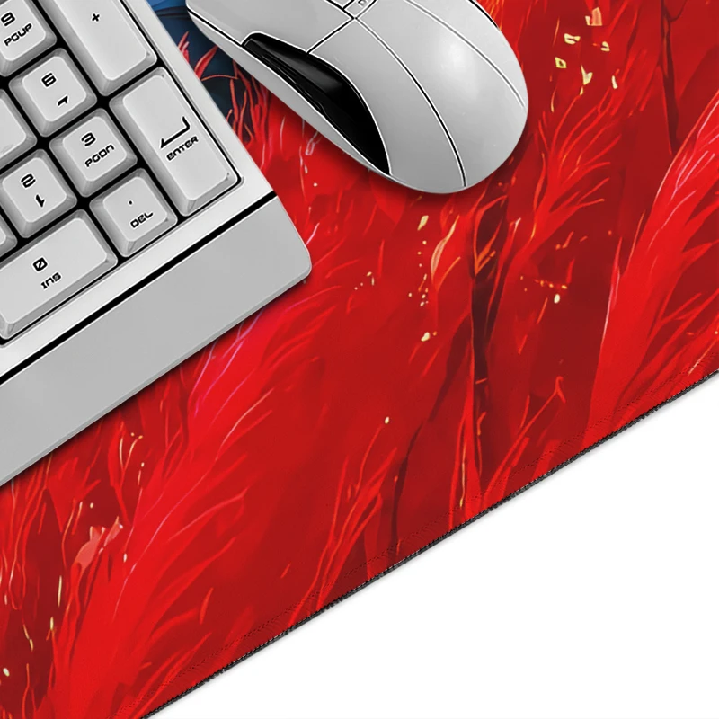 Mouse Pad Lone Samurai in Red Gamer printon demand Computer HD Mousepad XXL Mechanical Keyboard Pad Desktop Mouse Pad