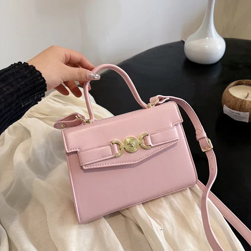 

Paris Inspired Luxury Tote Bag - Vintage Leather Crossbody Handbag With Brass Hardware, Stylish Commuter Shopper For Modern Wome