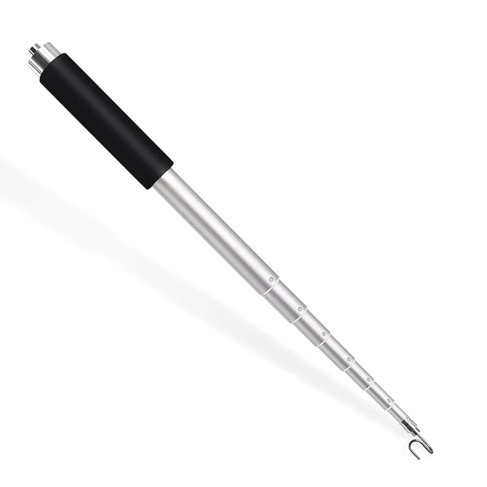 Pickup Grabber 1.5M Telescopic Magnetic Pickup Tool with Hook Pick-Up Pole Wire Fish Stick Pocket Extendable Magnet Pickup Tool