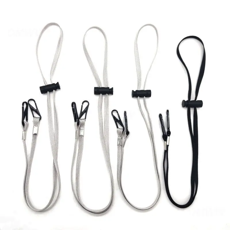 Mask Hanging Rope Face Mask Lanyard Mask Holder Adjustable Traceless Ear Hanging Rope Two Hooks