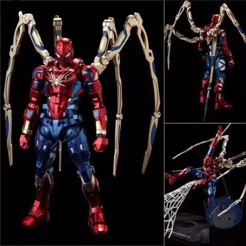 

REEDIT Iron Spider Man Articulated Action Figures KO Mech Model Kit Trendy Toys Desktop Ornament Boy Collectible Birthday Gifts