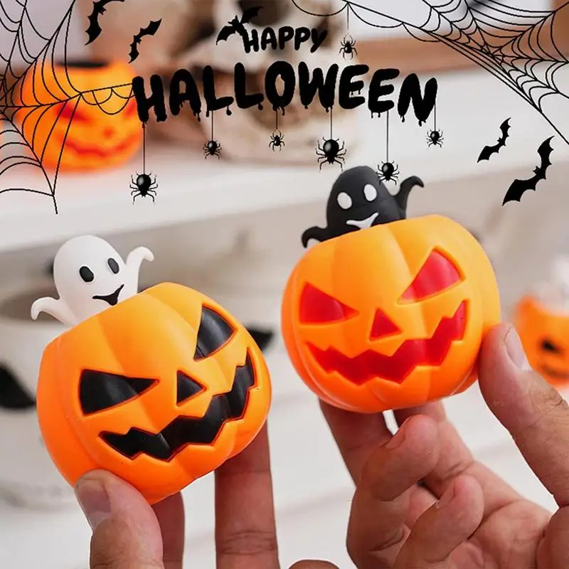 

Cute Pumpkin Ghost Squeeze Toy Kids Adult Decompressions Toys Relief Stress Vent Ball Halloween Party Decoration Prop Baby Gifts