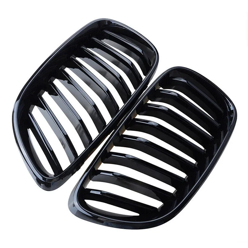

Grill Bumper Front Kidney Grille Kit 1Set Bright Black For BMW F22 F87 F23 220I 228I 230I M235i M240i 2014-2018