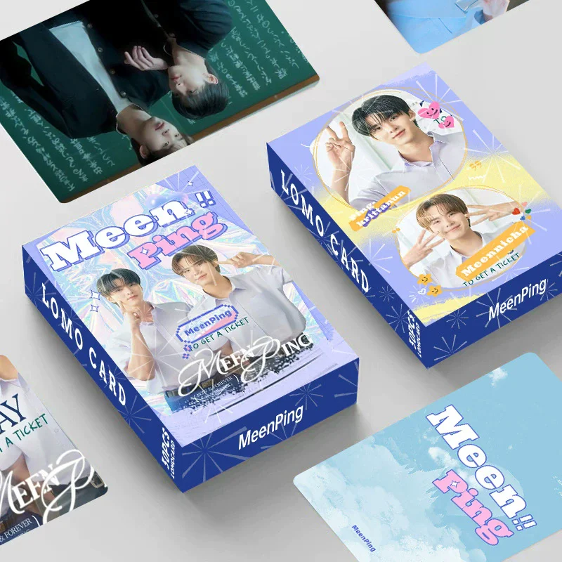 30 Pcs/Set Thai Star MeenPing Photo Card Ai Long Nai the Series Meen & Ping Characters Collectible Lomo Cards