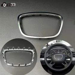 Dla Audi A6C7 A7 A8 ABS Chromowana osłona ramy kierownicy samochodu z logo