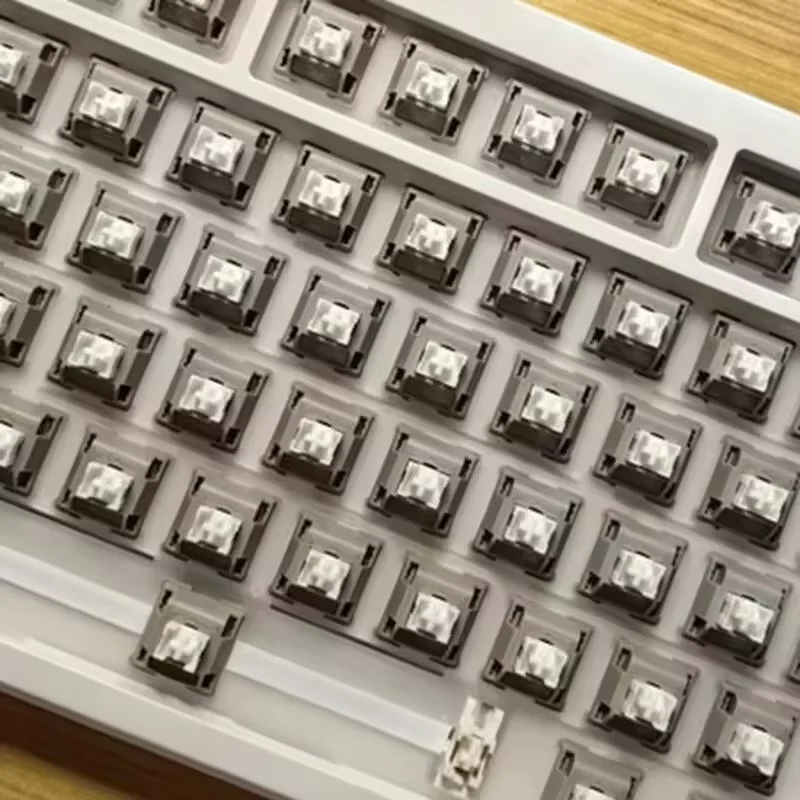 

FL CMMK Ash Snow Silent Switches Linear 5 Pin Mute Switch Nylon POM The Snow Falls Silently Mechanical Keyboard Gaming MX Switch