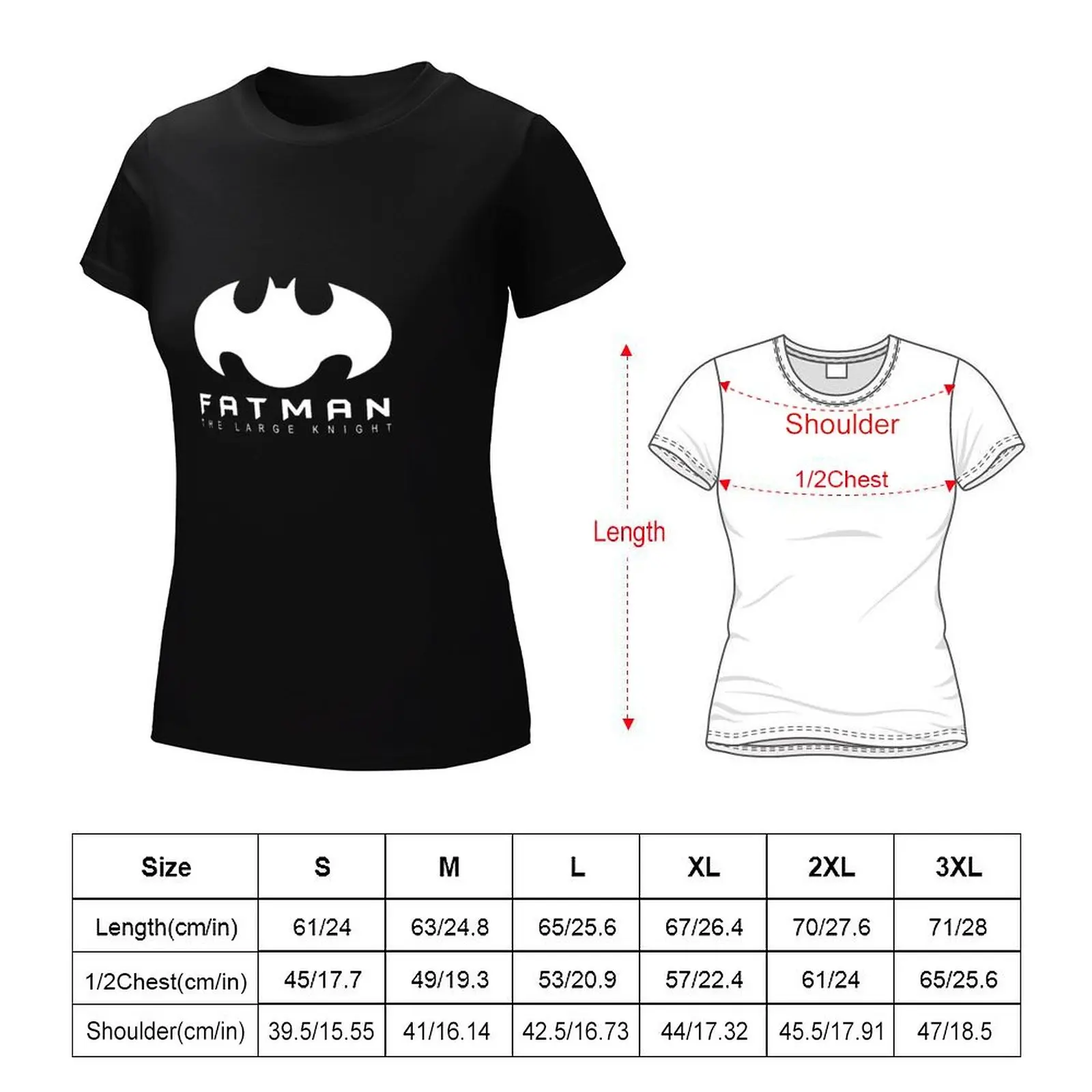 fatman knight T-Shirt Blouse Short sleeve tee summer tops cute tops Women clothing