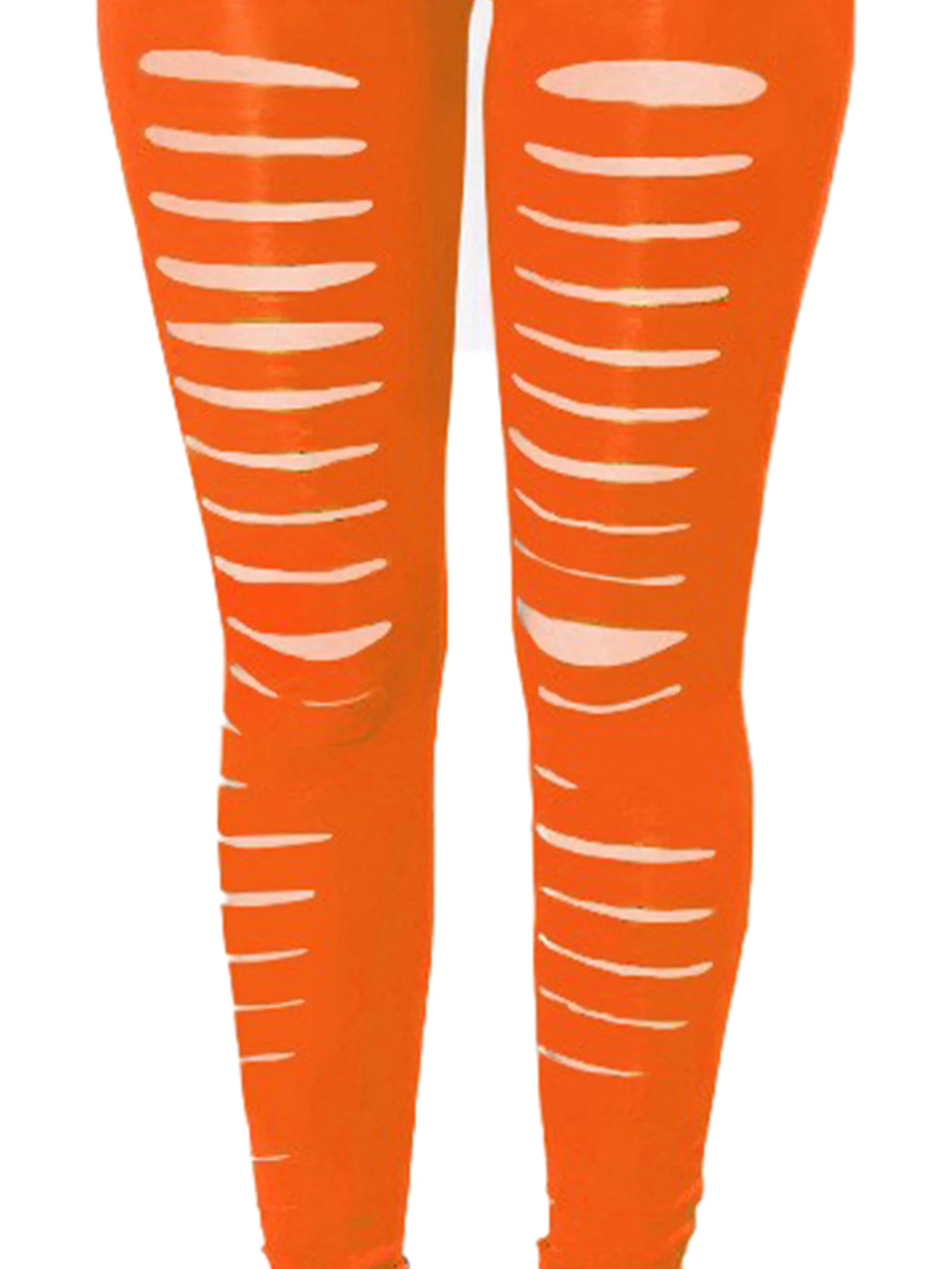 Europe And The United States Spring And Summer Female Orange Red Tight Front Hole Leggings Female High Stretch Fashion Leggings