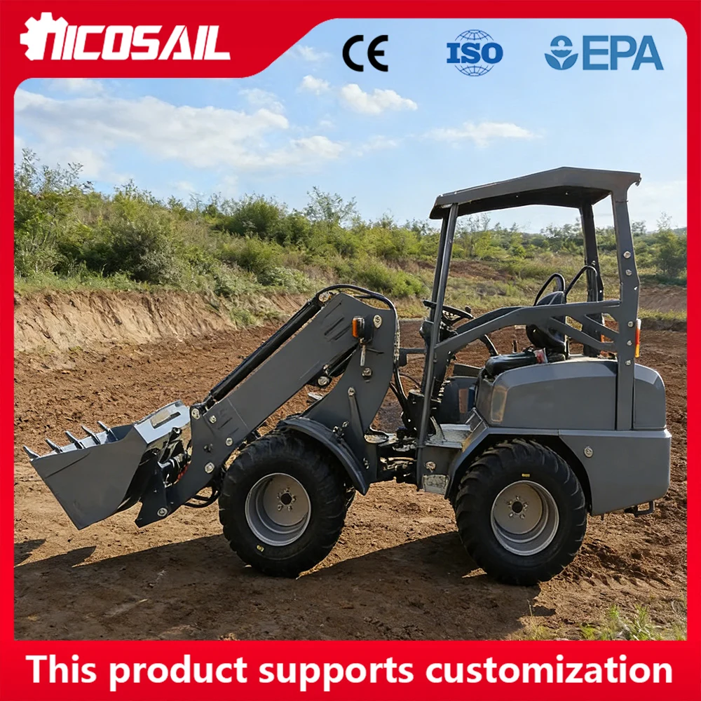 KZL918 telescopic arm loader with a load of 800kg is durable and suitable for loading and towing in farm and orchard projects