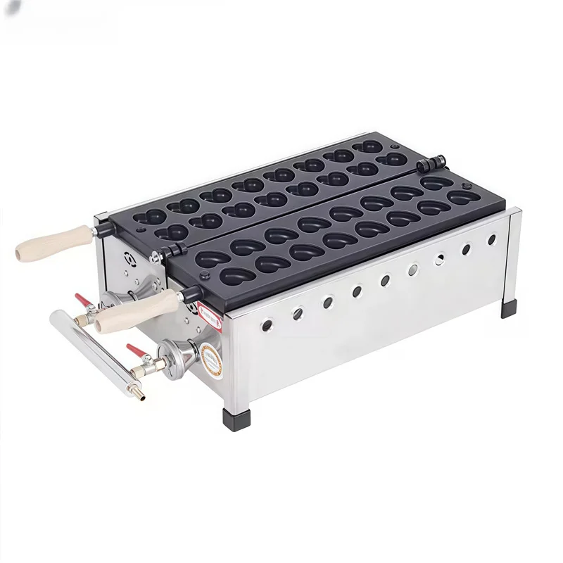 Mini Gas Heart Shape Waffle Maker Commercial Industrial High Efficiency Catering Manufacturers Stick Snack Machine Egg Puff Make
