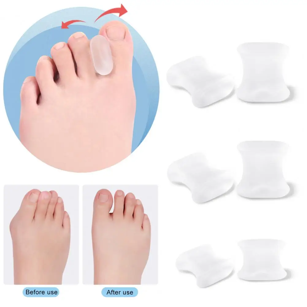 Toe Corrector 6 Pairs Effective Comfortable to Wear Ergonomic Design  Adults Kids Bunions Calluses Toe Separator Foot Care