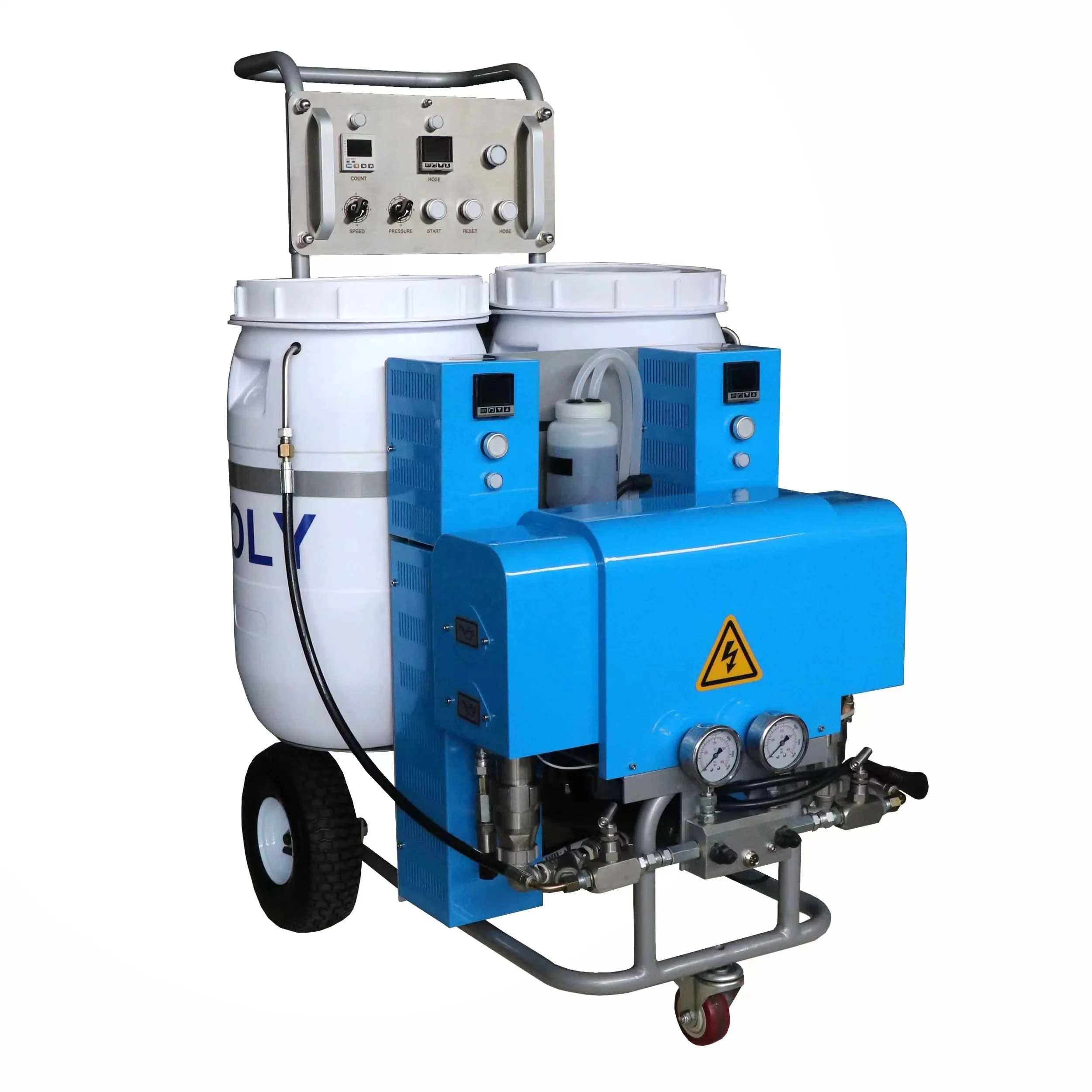 full electric driven polyurethane foam reactor machine FD-E10 for house wall roof insulation