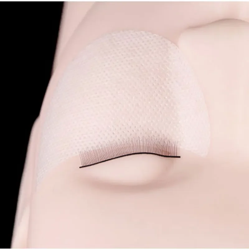 50 stks/zak Wegwerp Wimperverlenging Katoen Oogkussentjes Verwijderen Wimpers Enten Wimpers Patches Sticker Make-Up Tool