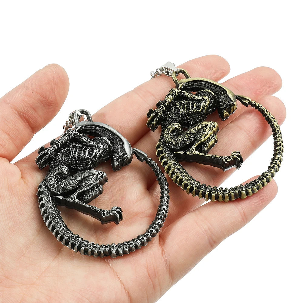 Horror movie Alien Predator Covenant Xenomorph Queen Prometheus Retro Punk Jewelry Accessories Gifts