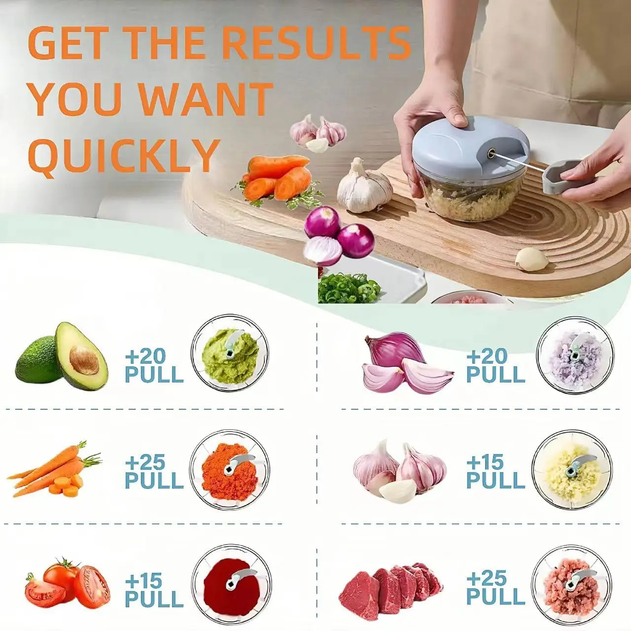 500/900 مللي قطاعة الثوم اليدوية هراسة الثوم الغذاء الخضروات القاطع مفرمة اللحوم أدوات المطبخ مفرمة يدوية هراسة الثوم