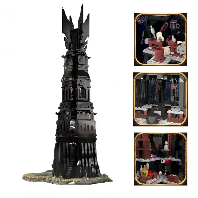 New product 2359pcs Lord of the Rings Osankta Black Tower 10237 Building Blocks Difficult Toy Boy Christmas New Year Gift