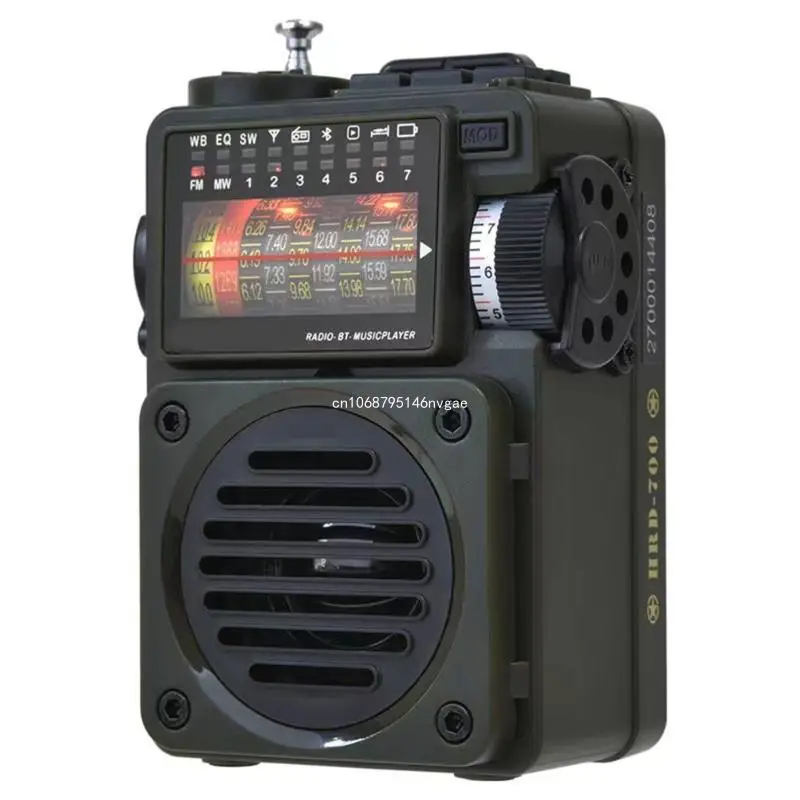 AM/FM/SW/WB Full Band Radio, Support Mobile Phone APP Remote Control , Mini Bluetooth TF Card Player, Supporting Headset