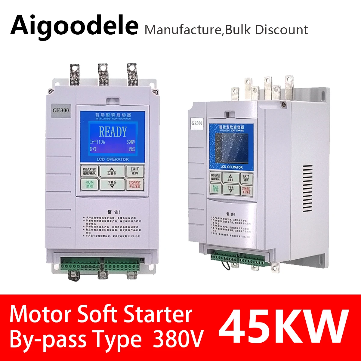 

Soft Start Motor Control 45KW 380V 90A Controlling Acceleration And Deceleration Of The Motor Manufacture Soft Starter 380 VAC