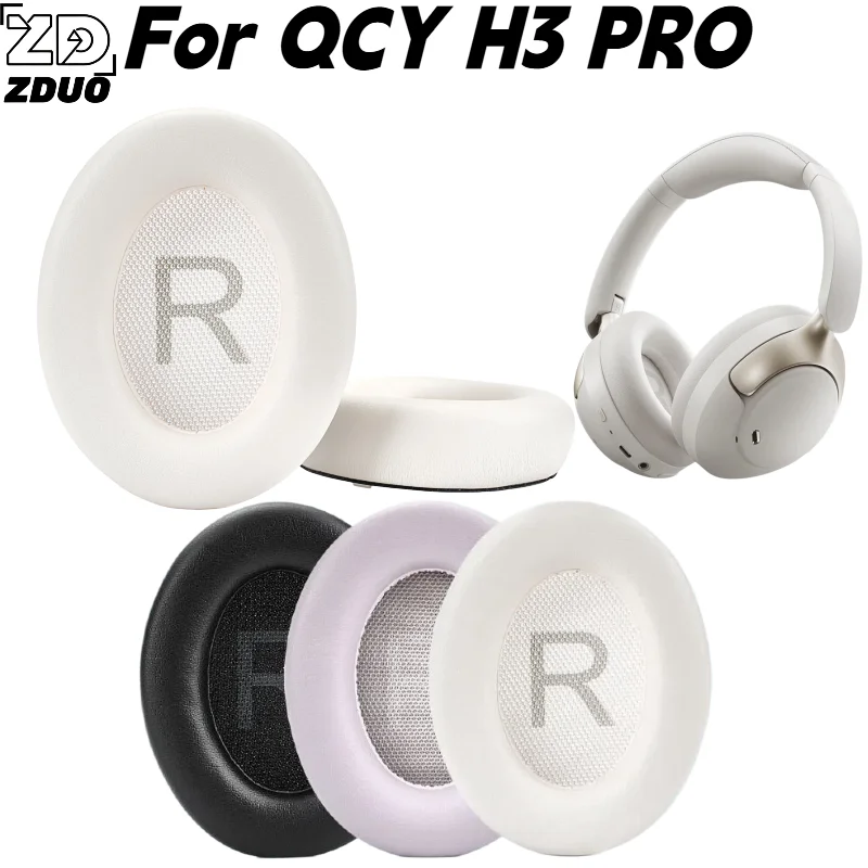 Comfort Foam Ear Cushions Replacement Spare Repair Parts With Buckle For QCY H3 PRO Headphones