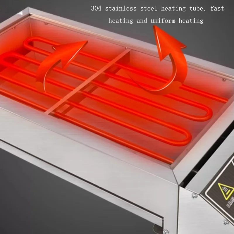 Electric barbecue grill, commercial and houold smoke-free indoor stainless steel electric oven, lamb skewers, oyster gluten